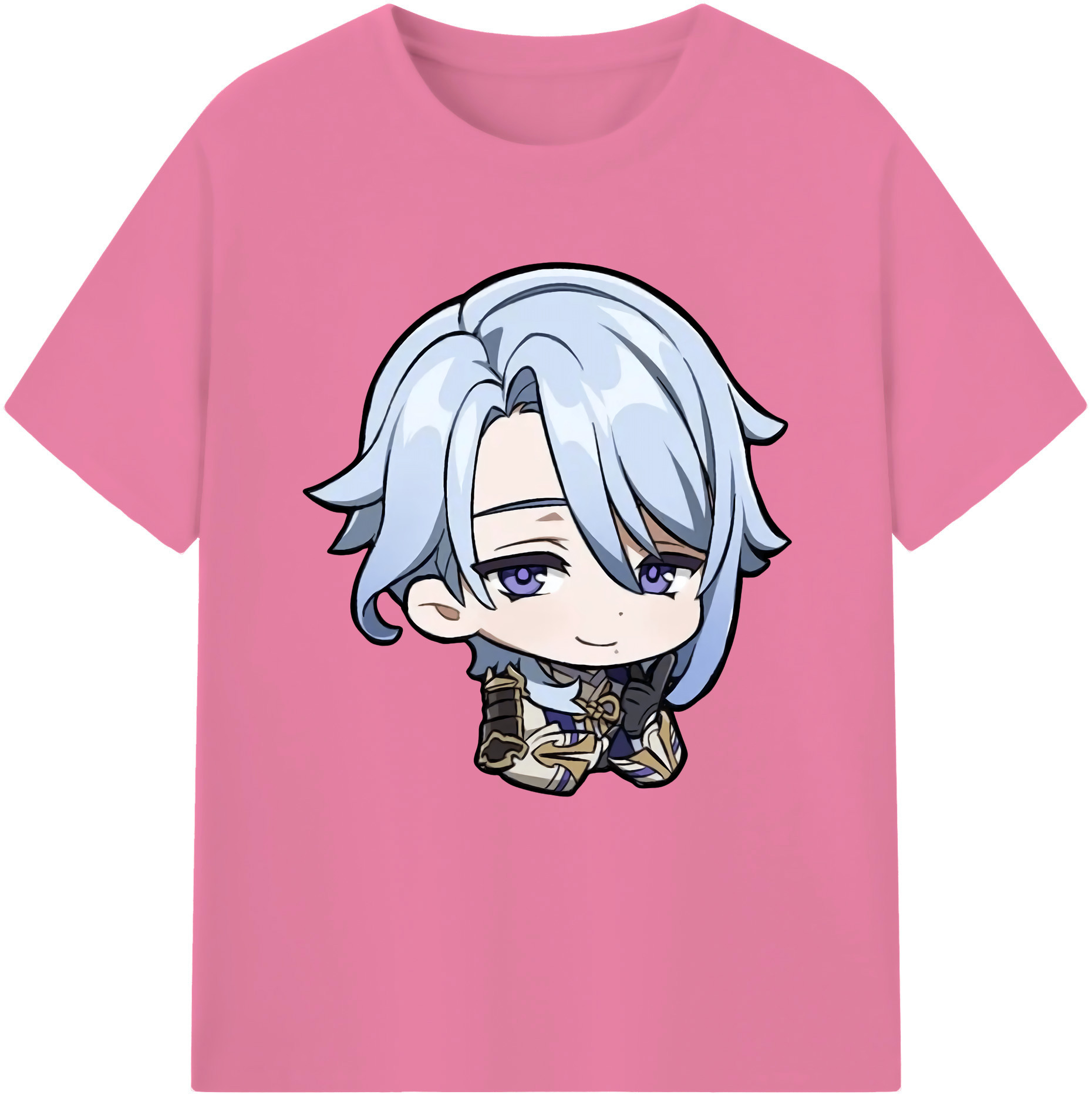げんし神 神里綾人 かみさとあやと genshin Kamisato Ayato 綿100％半袖Tシャツ（フロントプリント）